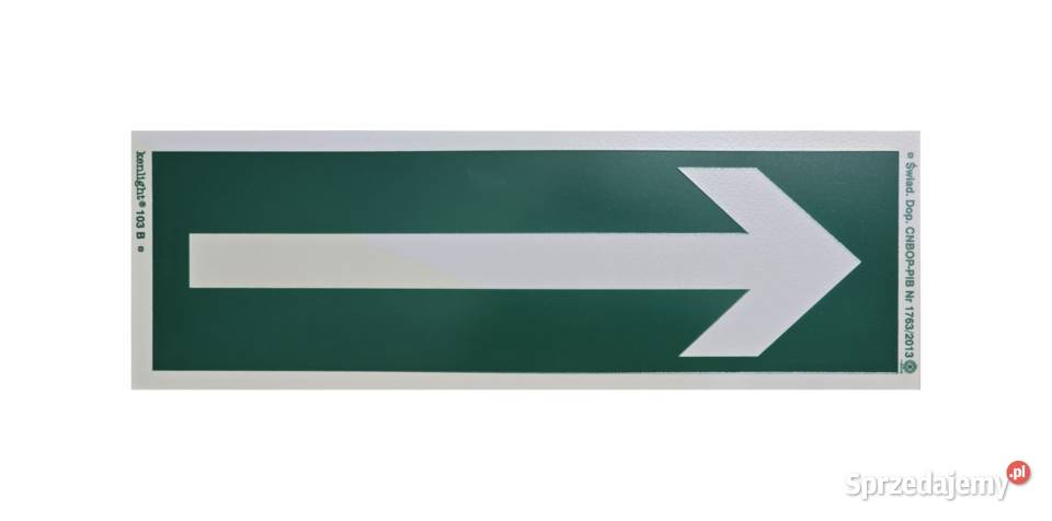 Znak ewakuacyjny Kierunek drogi ewakuacyjnej małopolskie Krzeszowice