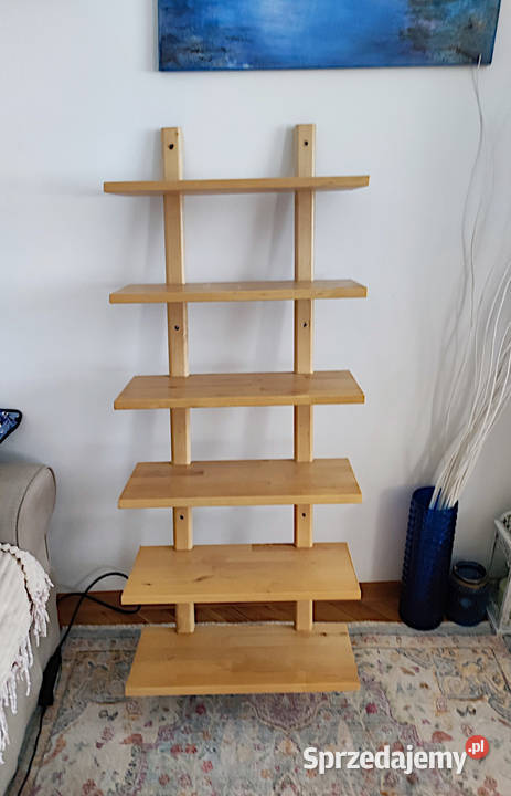 regał wiszący drewniany półki 6 50cm Gdańsk