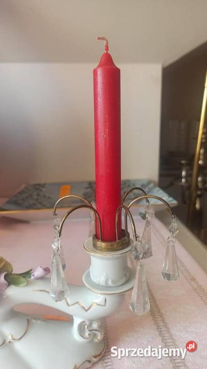 Ozdobnik kryształowy na świece Profitka Gdańsk