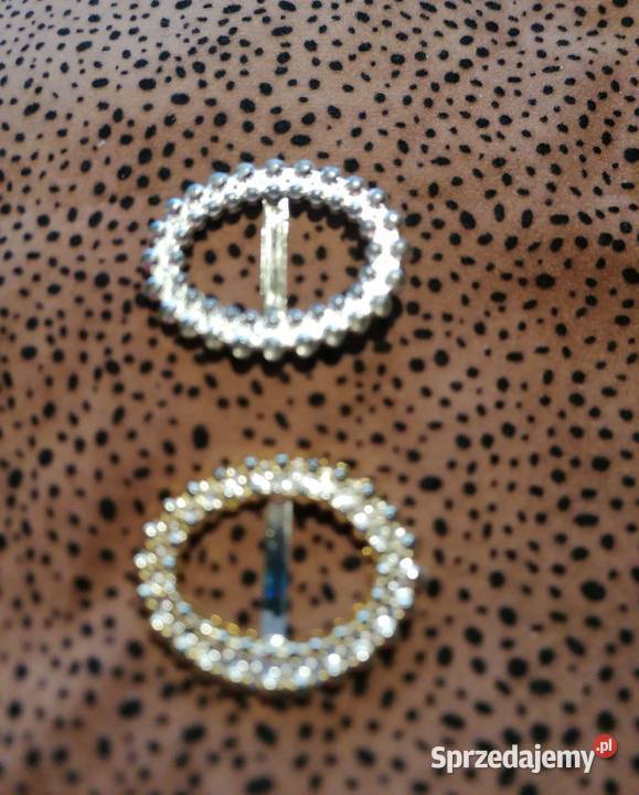 Klamerka do paska plastikowa złota i srebrnaDwie Długość 5 łódzkie Łódź