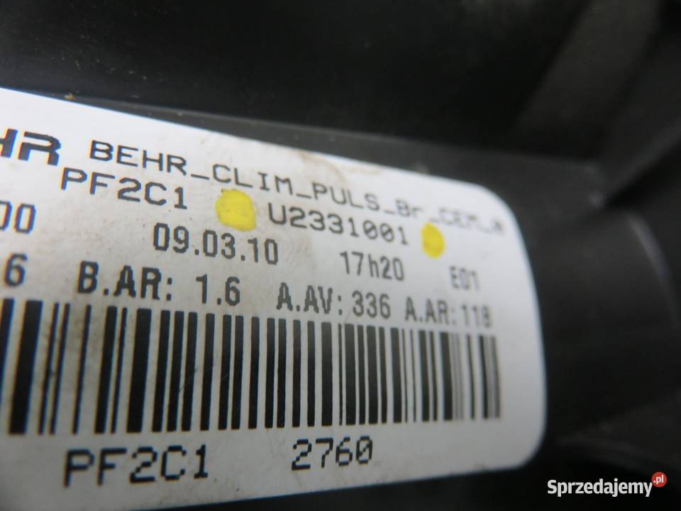 DMUCHAWA CITROEN C4 I U2331001 osobowe sprzedam