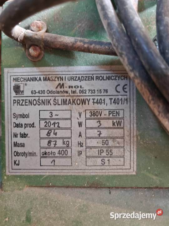 Przenośnik ślimakowy do zboża T4011 Żmijka 6