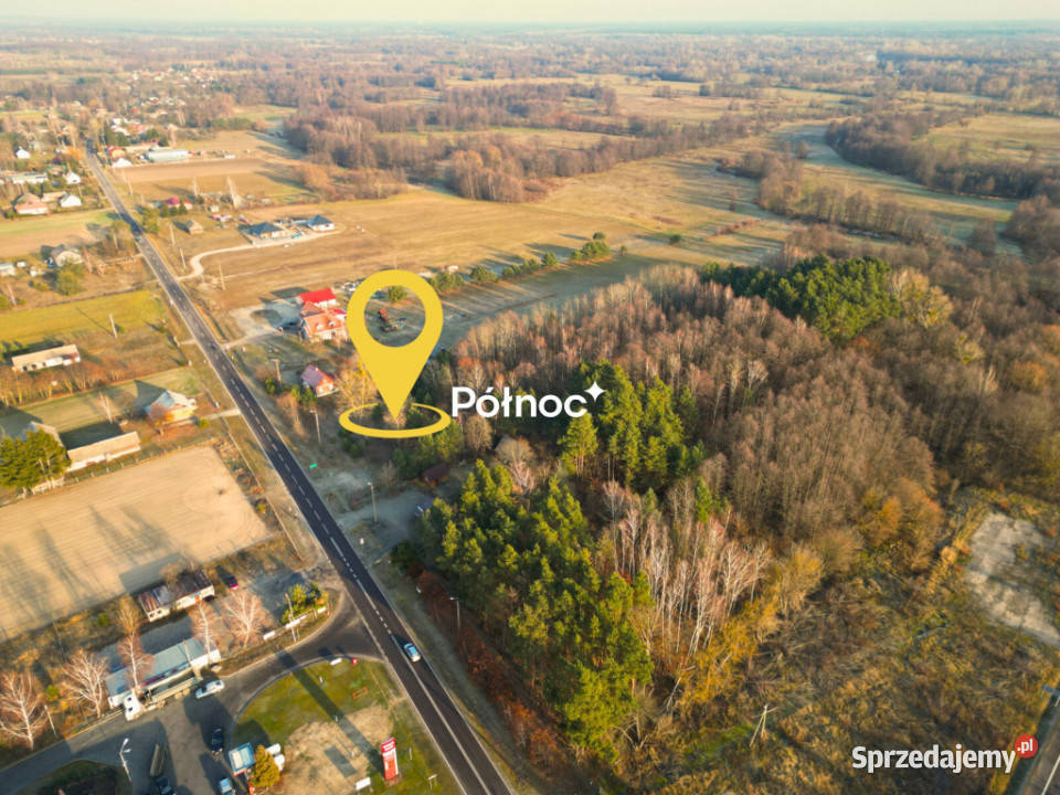 Działka budowlanoleśna w Lisznej gmSławatycze asfalt Liszna