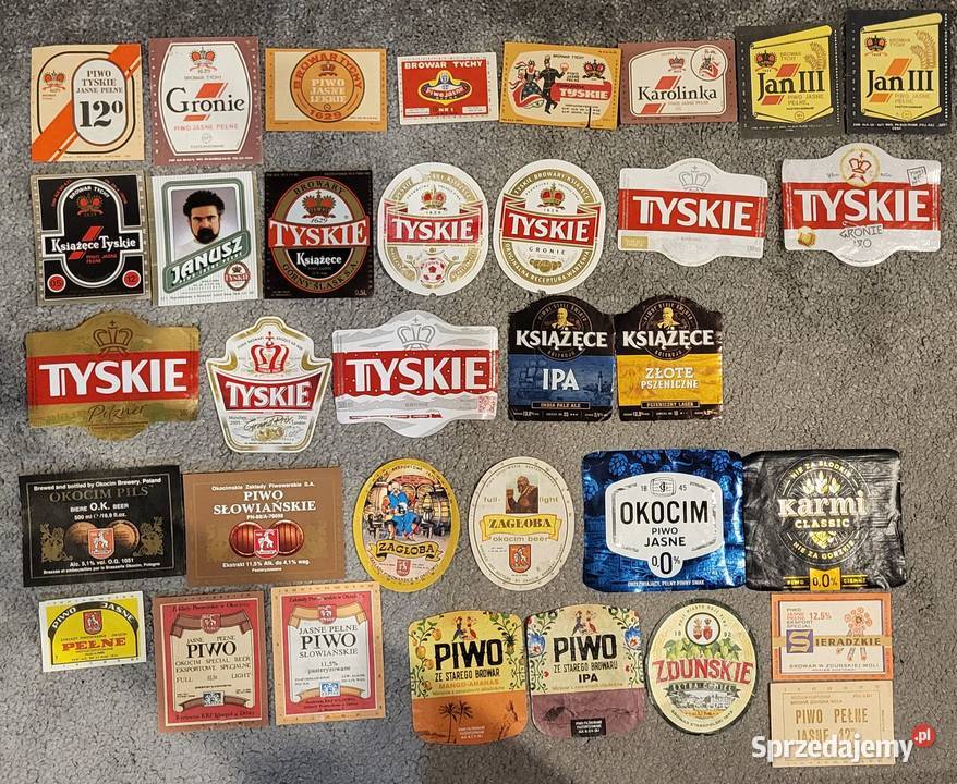Etykiety piwne zestaw 359 etykiet polskie