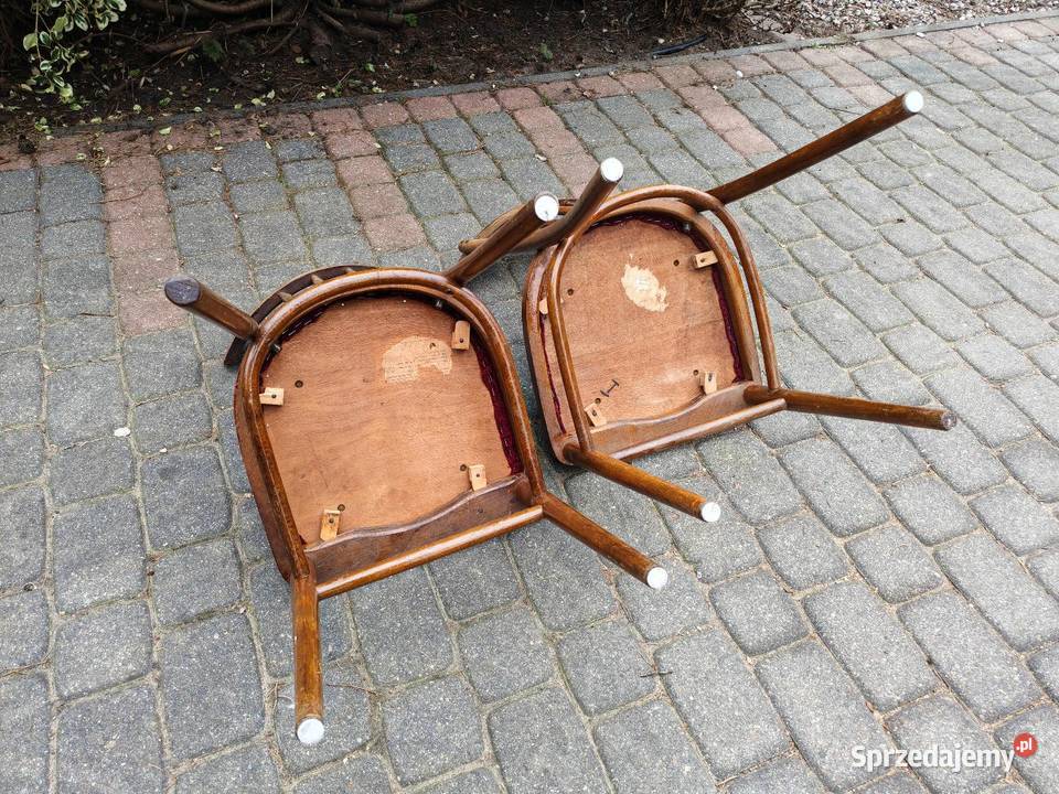 Vintage krzesła drewniane Osiniec