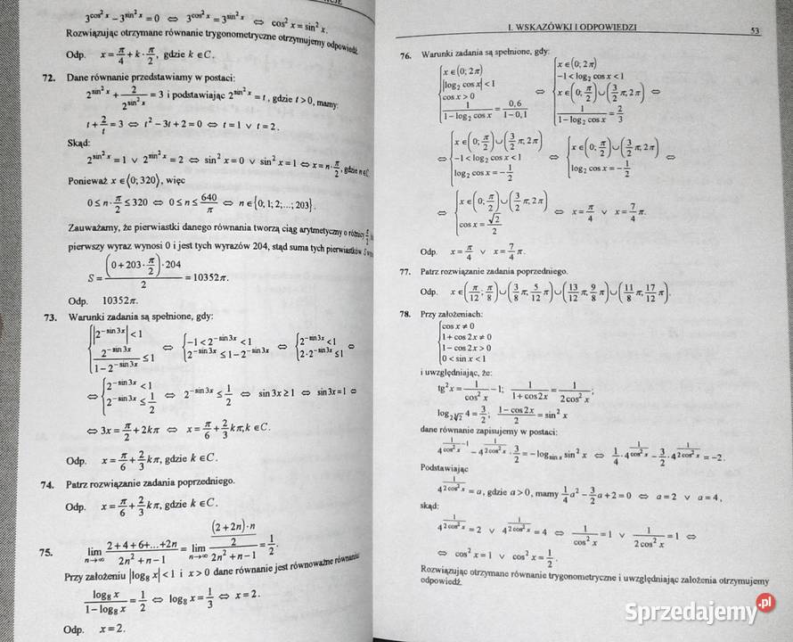 Matematyka Matura Zbiór zadań Cz2 Alicja Cewe Chełm sprzedam
