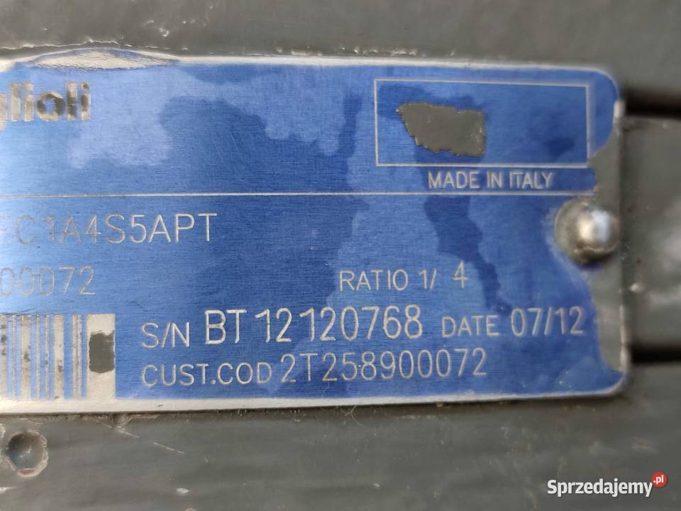 Reduktor obrotu 2T258900027 Hansa APZ 531M Wilkowo