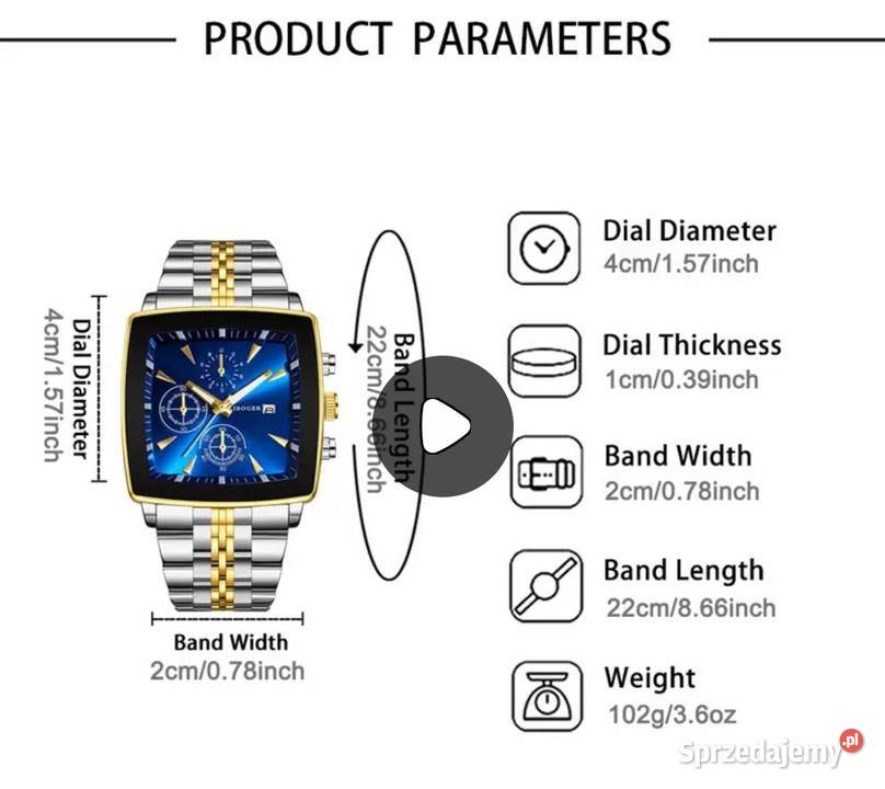 Sprzedam dwa zegarki smartwatch kwarcowy nowe Męskie Świdnica