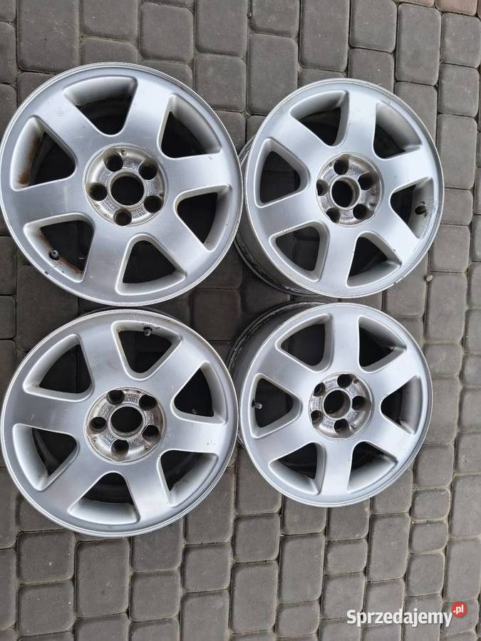 Felgi aluminiowe 15 5x100 ub 14 5x100 Skoda VW Średnica 15" Motoryzacja Staniątki