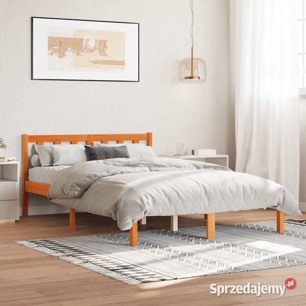 vidaXL Rama łóżka bez materaca woskowy Warszawa