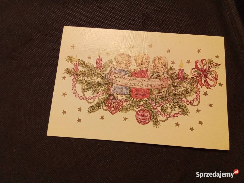 Kartka bożonarodzeniowa z aniołkami Warszawa