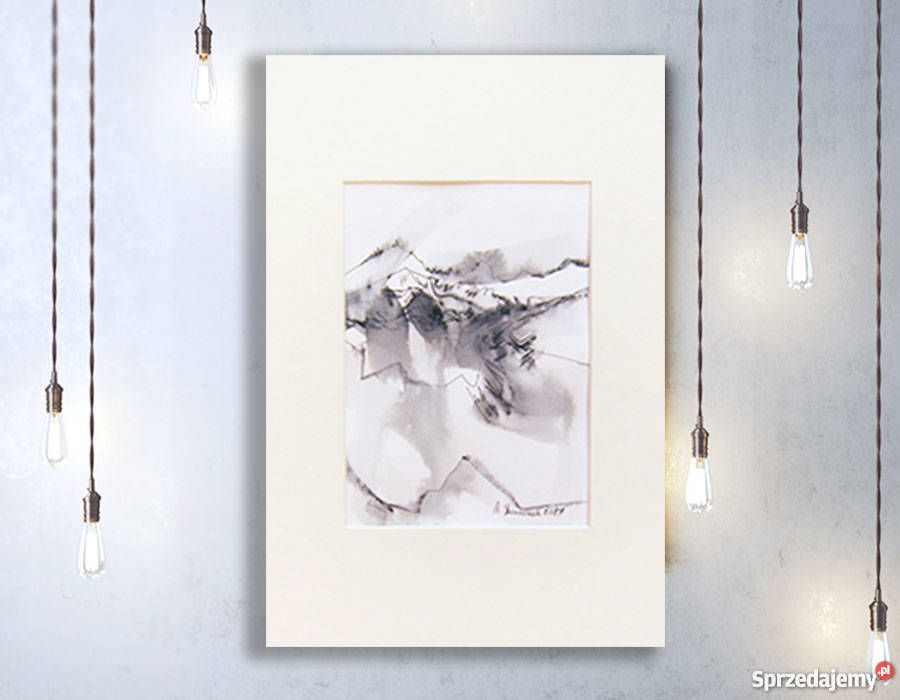 szkic do pokojuminimalizm obrazpejzaż górski