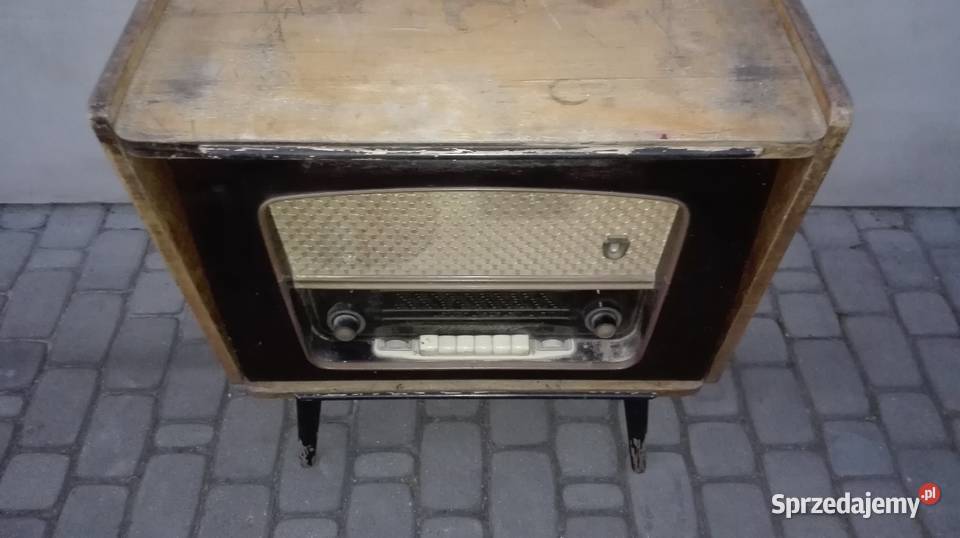 Stolik szafka PRL pod radio telewizor patyczak śląskie Pszczyna sprzedam