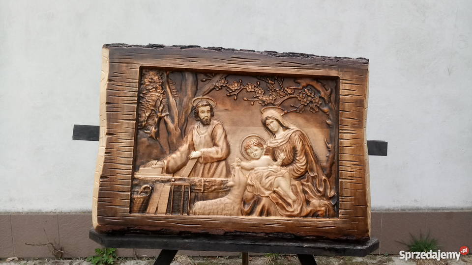 Swieta Rodzina Plaskorzezba Drewno podkarpackie Radymno