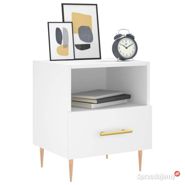 Szafka nocna biała 40x35x475 materiał Warszawa sprzedam