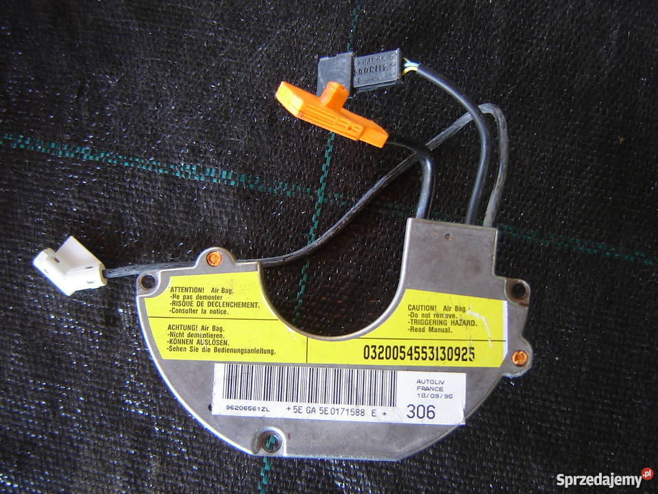 peugeot 306 95r sensor air bag poduszki Strzelce Krajeńskie sprzedam