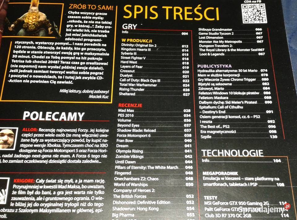 CDAction 11 2015 248 Pozostałe Chełm