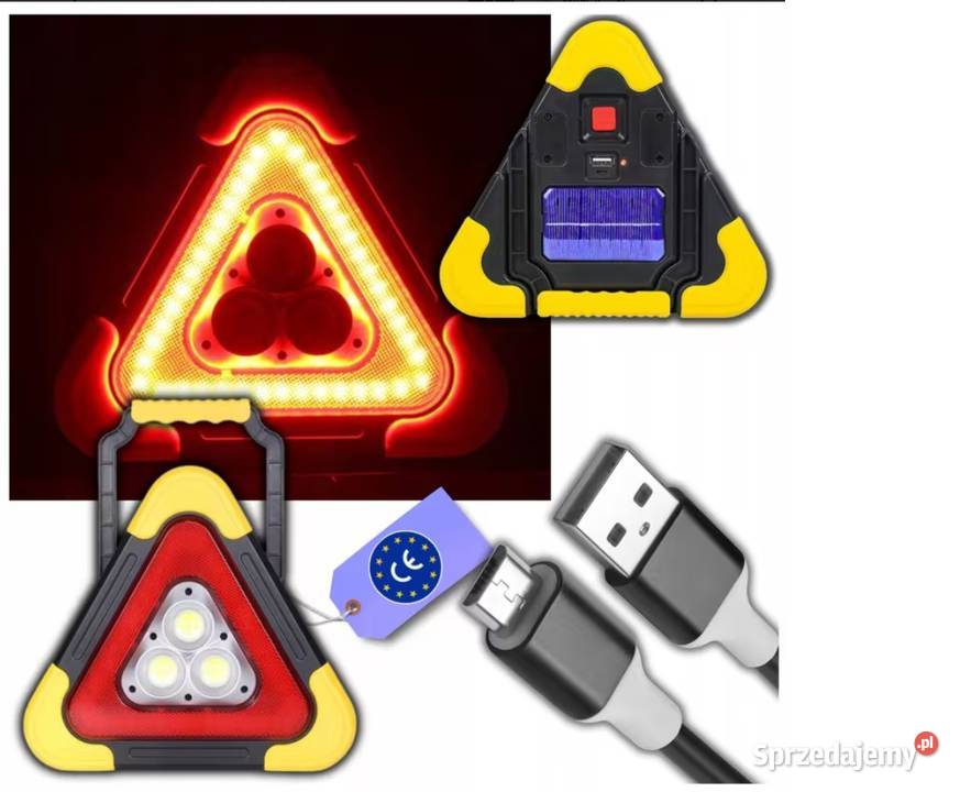 Trójkąt awaryjny LED niezbędny do samochodu Warszawa