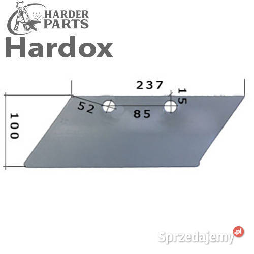 Lemiesz przedpłużka HARDOX 135701 części do Suwałki