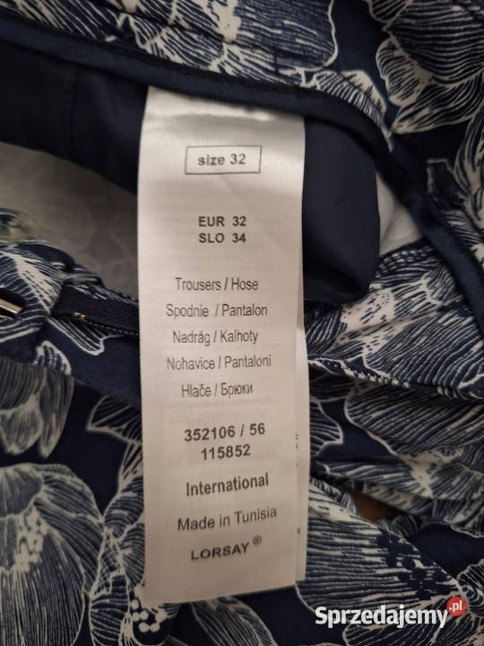 Orsay eleganckie spodnie damskie w kwiaty r XXS Długie Darłowo