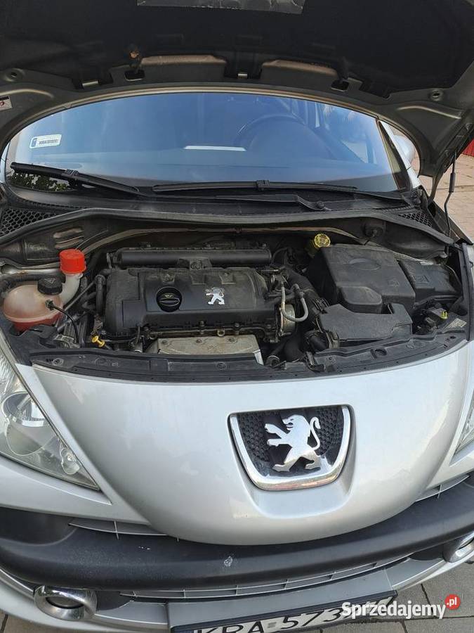 Peugeot 207 2007 16 16V VTi 120 srebrny małopolskie Skała sprzedam
