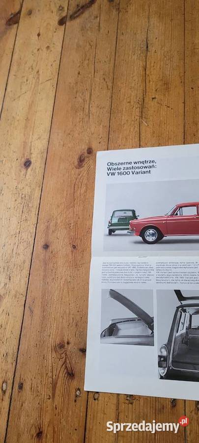 Prospekt Volkswagen 1969 Polsku wielkopolskie Poznań sprzedam