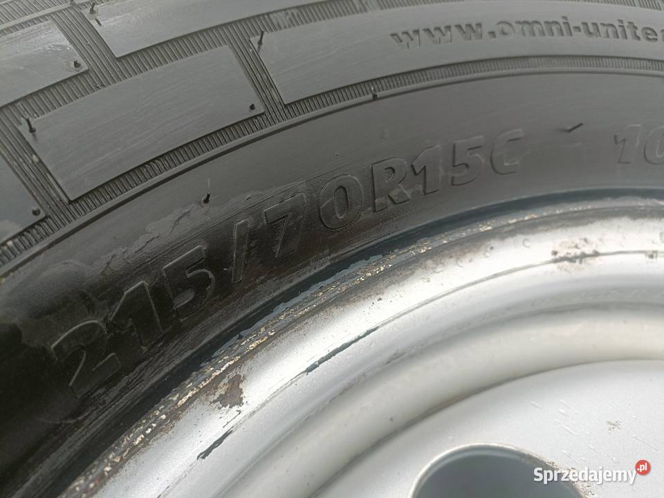 2x koło 21570R15C do Ducato opona zapasowa 8mm Samochodowe Racibórz sprzedam