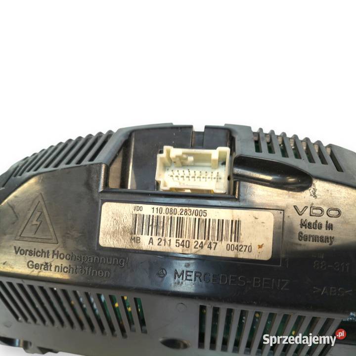 LICZNIK ZEGARY A2115402447 Mercedes W211 26 V6 osobowe lubelskie