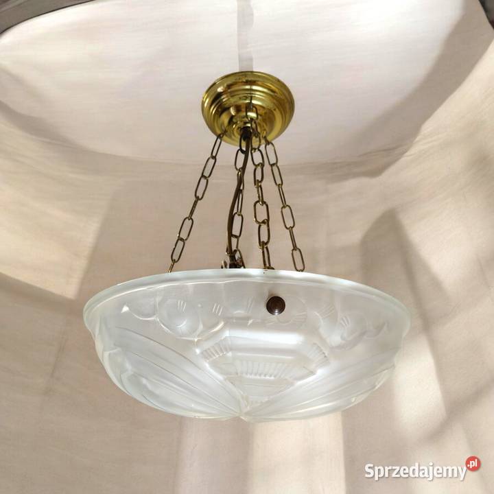 Lampa Art Deco Francja lata 30 H Mouynet vintage Kalisz