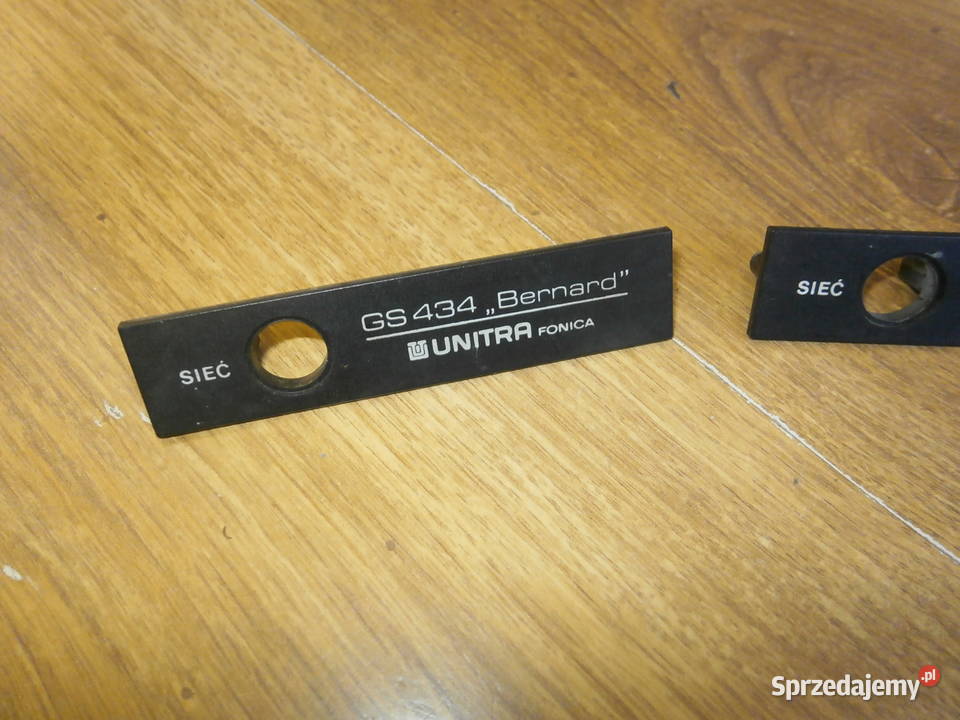 Gramofon UNITRA GS 434 BERNARD nakładka logo 2 Gramofony Łódź