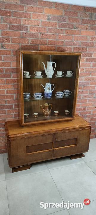 Ekskluzywna serwantka witryna art deco Meble