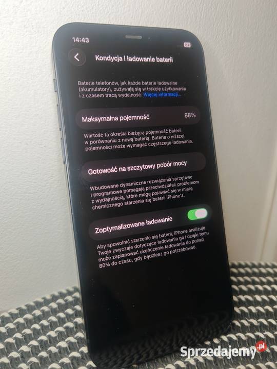 IPhone 12 Czarny 64GB 88 Apple / iPhone Elektronika mazowieckie Warszawa