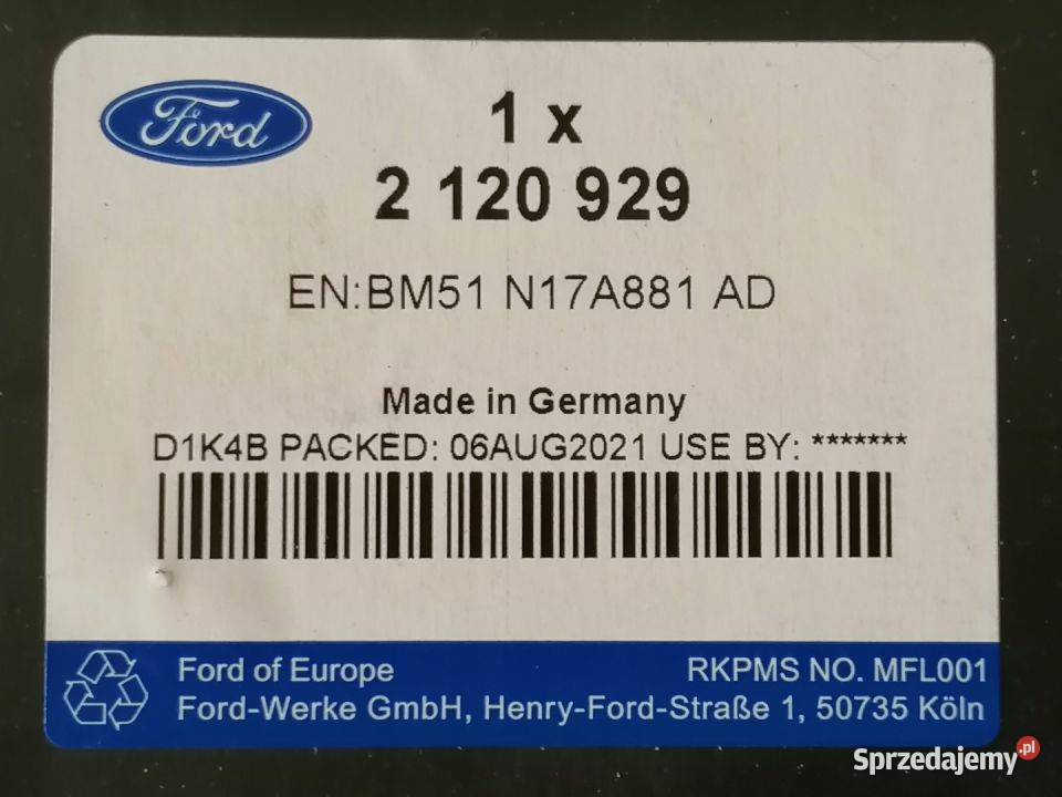 FORD FOCUS MK3 ŚLIZG ZDERZAK PRAWY TYŁ 2120929 Pleszew sprzedam