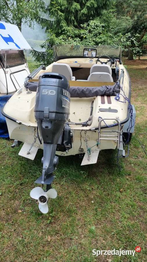 Motorówka 470 z przyczepą i silnikiem yamaha F50 wielkopolskie Rawicz