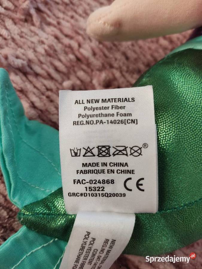 Maskotka pluszowa mała syrenka Ariel Głuchołazy