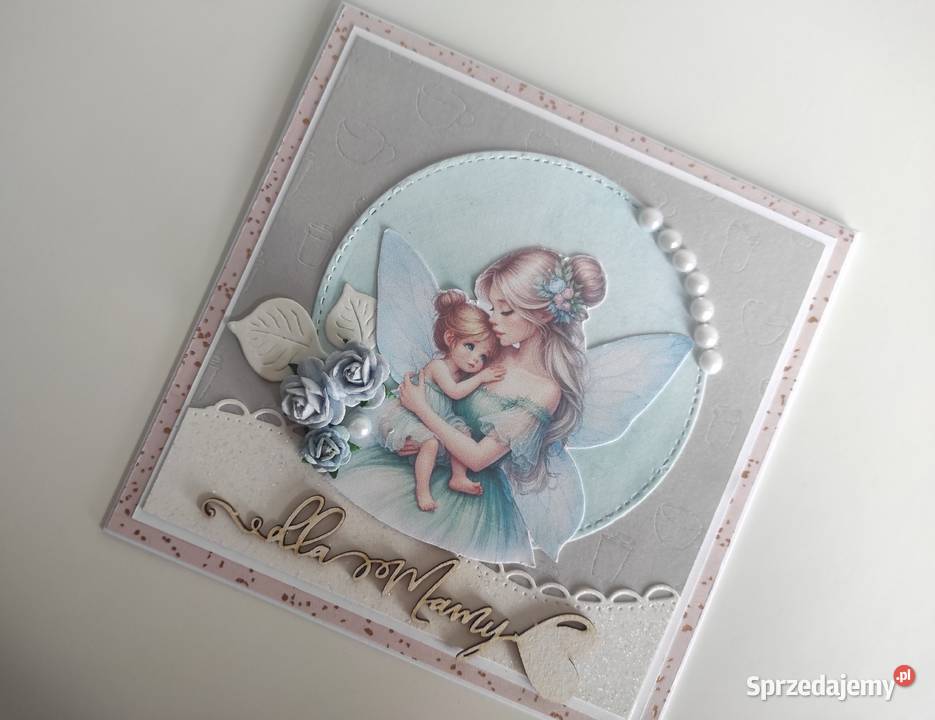 Kartka ręcznie robiona Mamy Dzień Matki handmade Łódź sprzedam