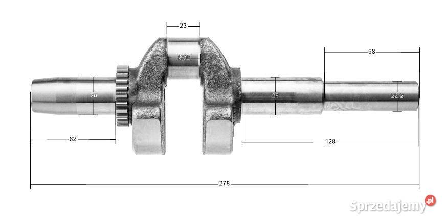 Wał korbowy Kawasaki FJ180V CZĘŚĆ ORYGINALNA Opalenica