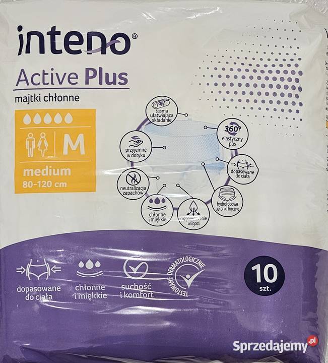 Inteno Active Plus majtki chłonne rozmiar M łódzkie Pabianice