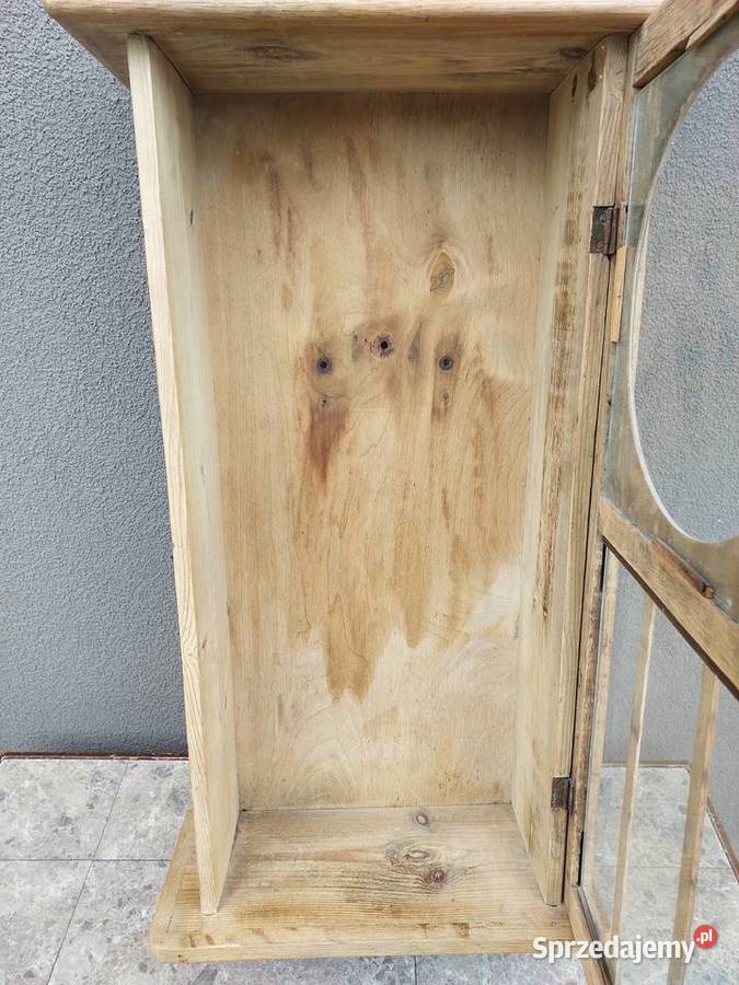 Stara szafka witryna witrynka z obudowy zegara Tczew