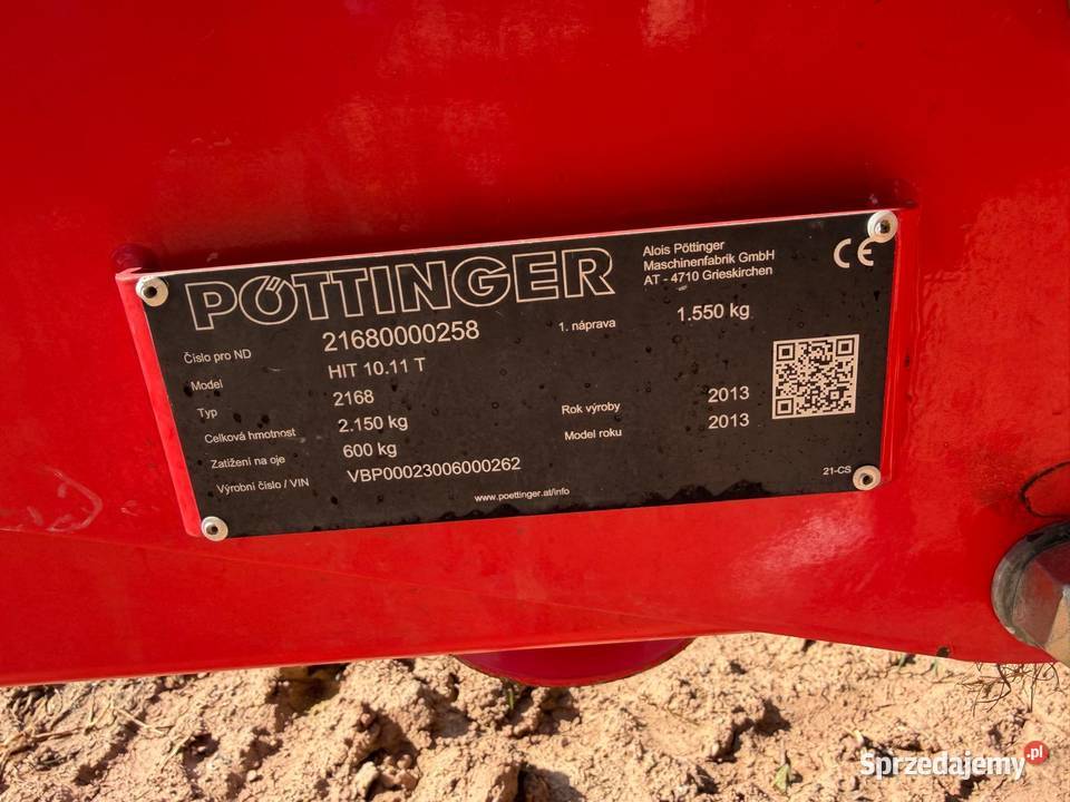 Przetrząsarka Pottinger HIT 1011 T