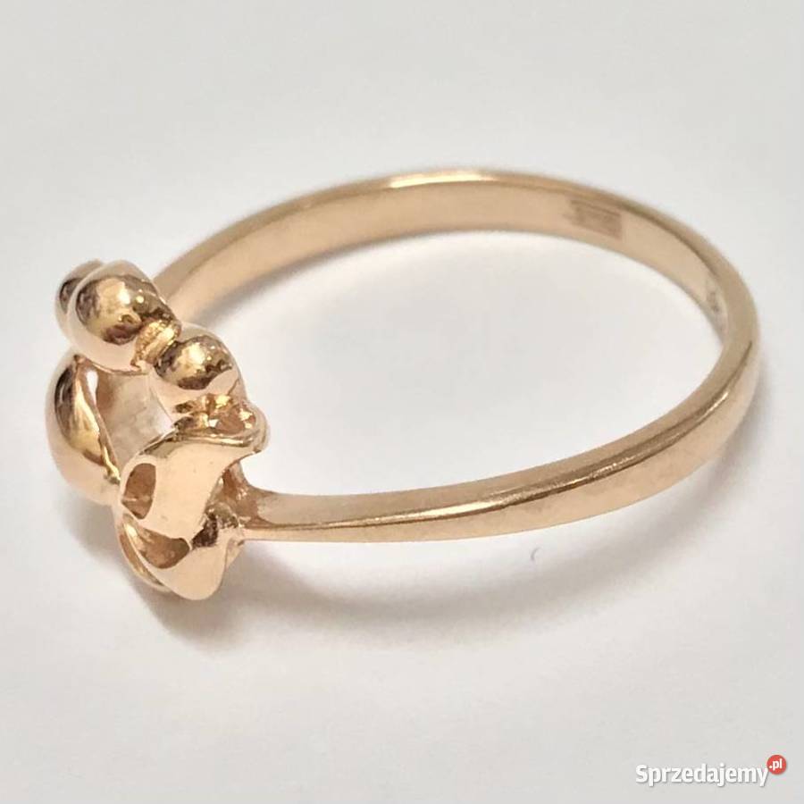 Złoty PIERŚCIONEK 585 14K cudowne WINOGRONA Warszawa
