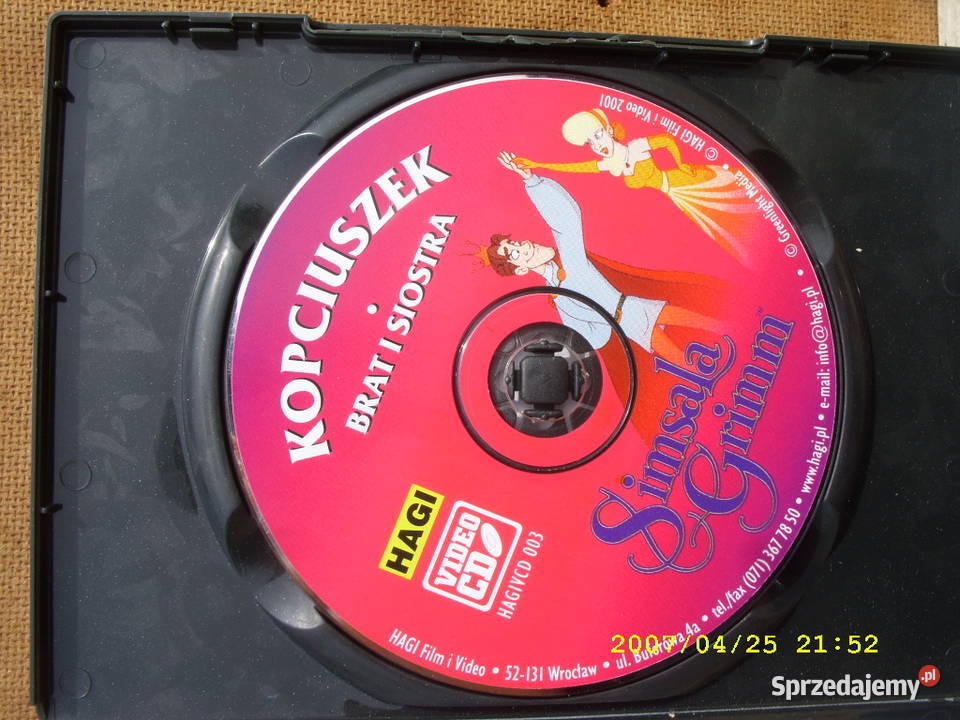 bajki N vcd KRECIK KOPCIUSZEK KOT W BUTACH3 CD Wołów