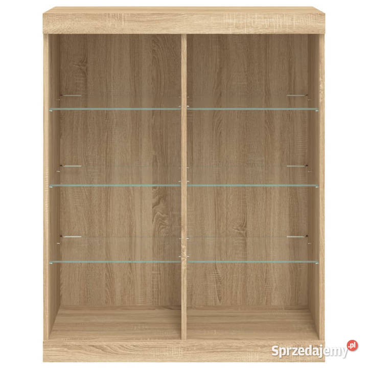 Szafka z oświetleniem LED dąb sonoma 81x37x100