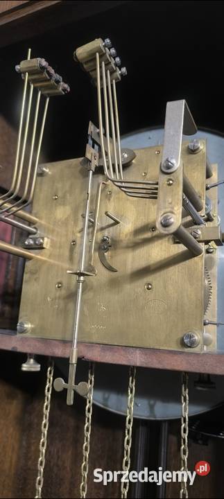 Lenzkirch 1895 r zegar stojący piękny gabinetowy Kwaczała