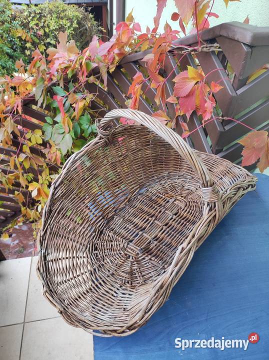 kosz wiklinowy duży na drewno wyposażene Dom i Ogród świętokrzyskie Kielce