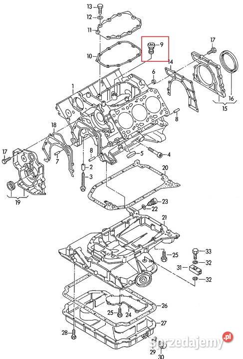 Audi 80 B4 Coupe Cabrio 26 28 V6 Zawór ciśnienia Dębica