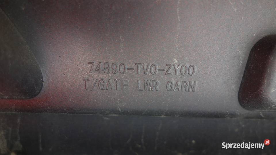 BLENDA KLAPY BAGAŻNIKA TYŁ HONDA CIVIC IX HB Ruda Śląska