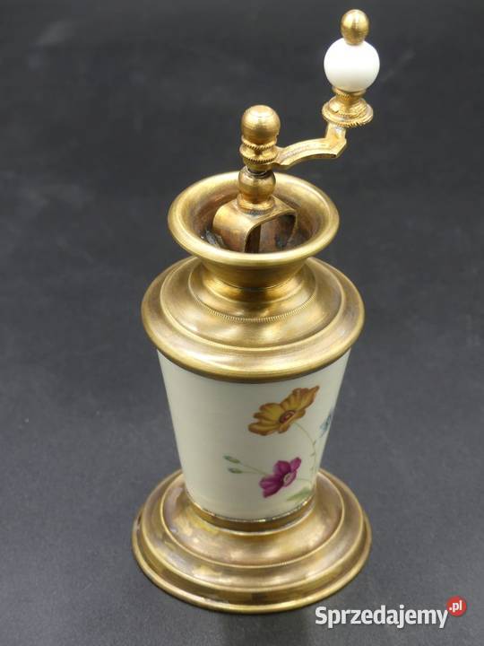 Piękny kwiatowy młynek do pieprzu porcelana i Poznań sprzedam