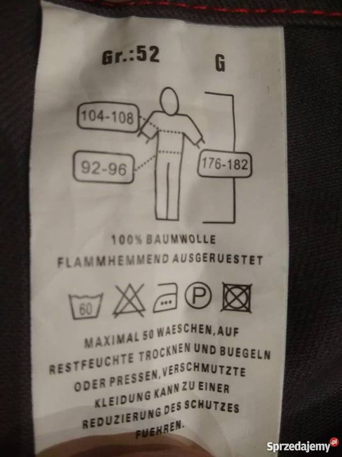 ogrodniczki spawalnicze Qualitex52nowe Libusza