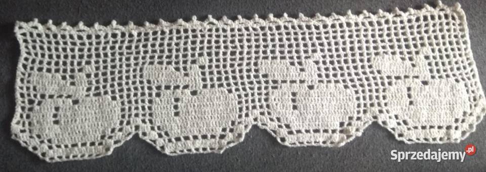 Jabłka szydełkowe 2 każda ok 78 x 24 świecznik śląskie Katowice